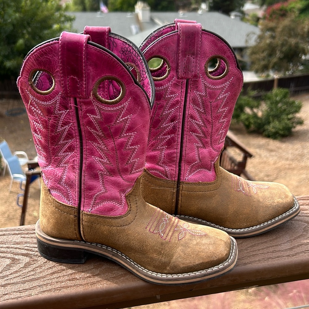 SHYANNE LITTLE GIRLS' LAINIE WESTERN BOOTS - SQUARE TOE